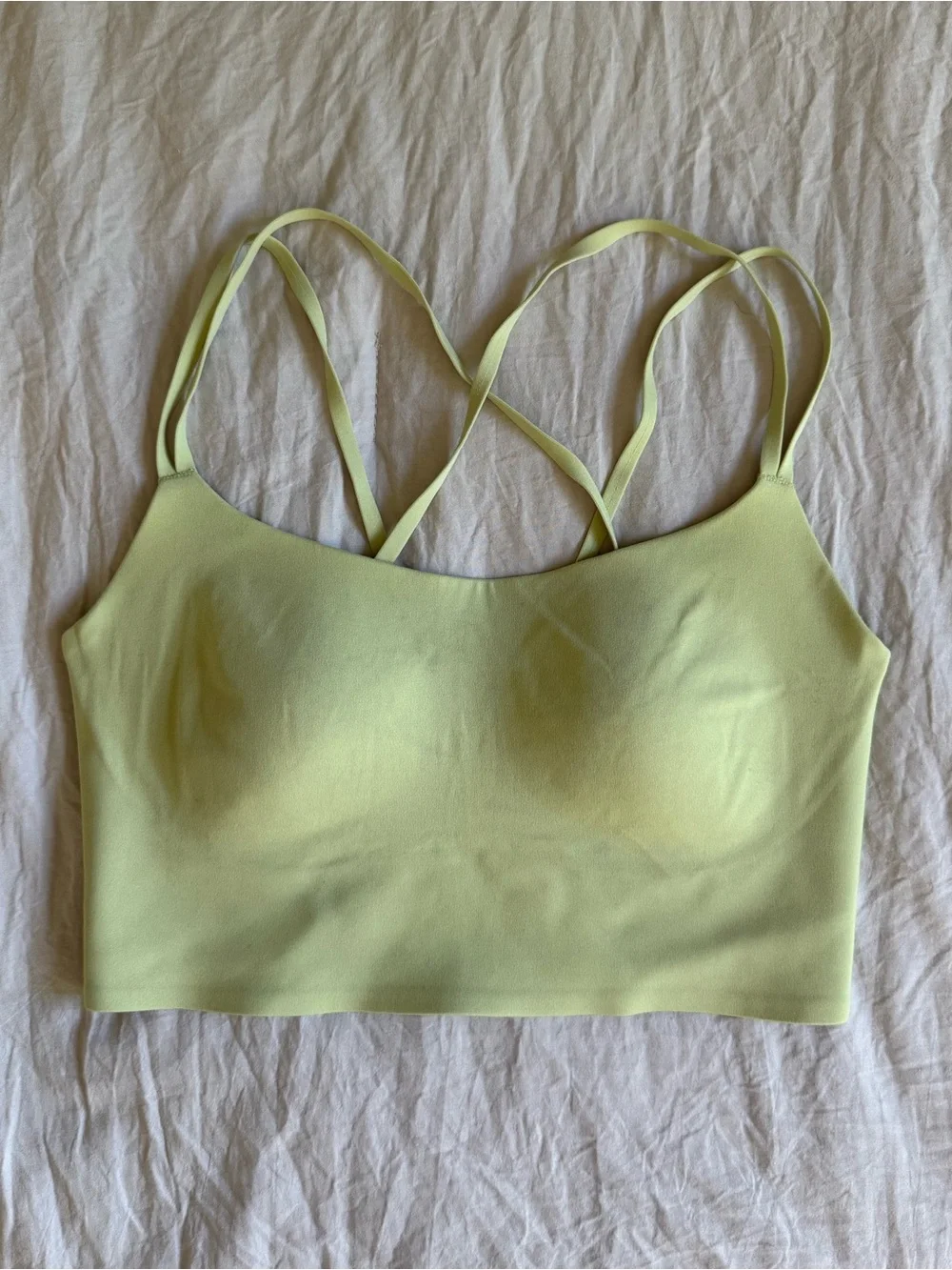 aerie Double Crisscross Seamless Brami — Soft Lime